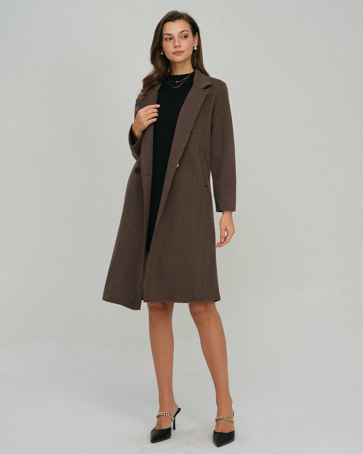Coffee Pocket Trench Coat