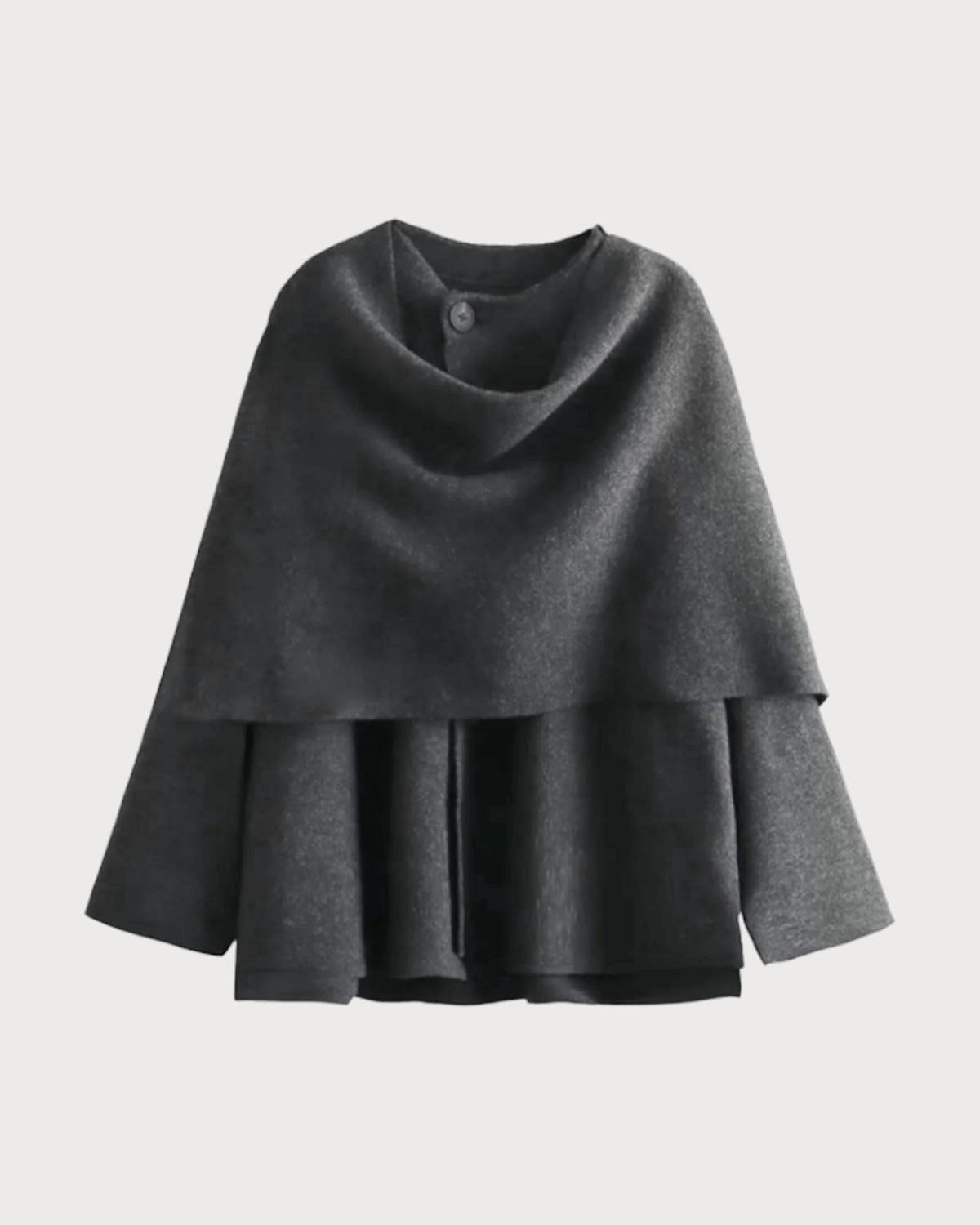 Grey Shawl Coat