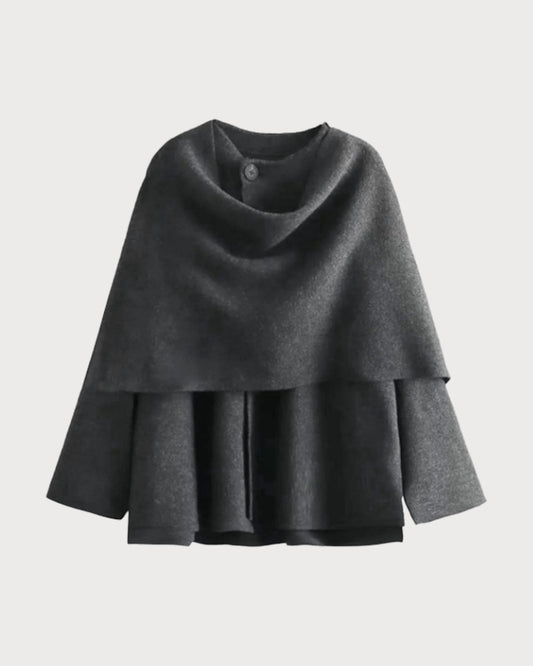 Grey Shawl Coat