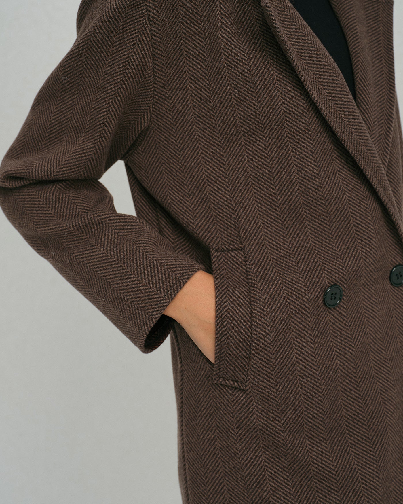 Coffee Pocket Trench Coat