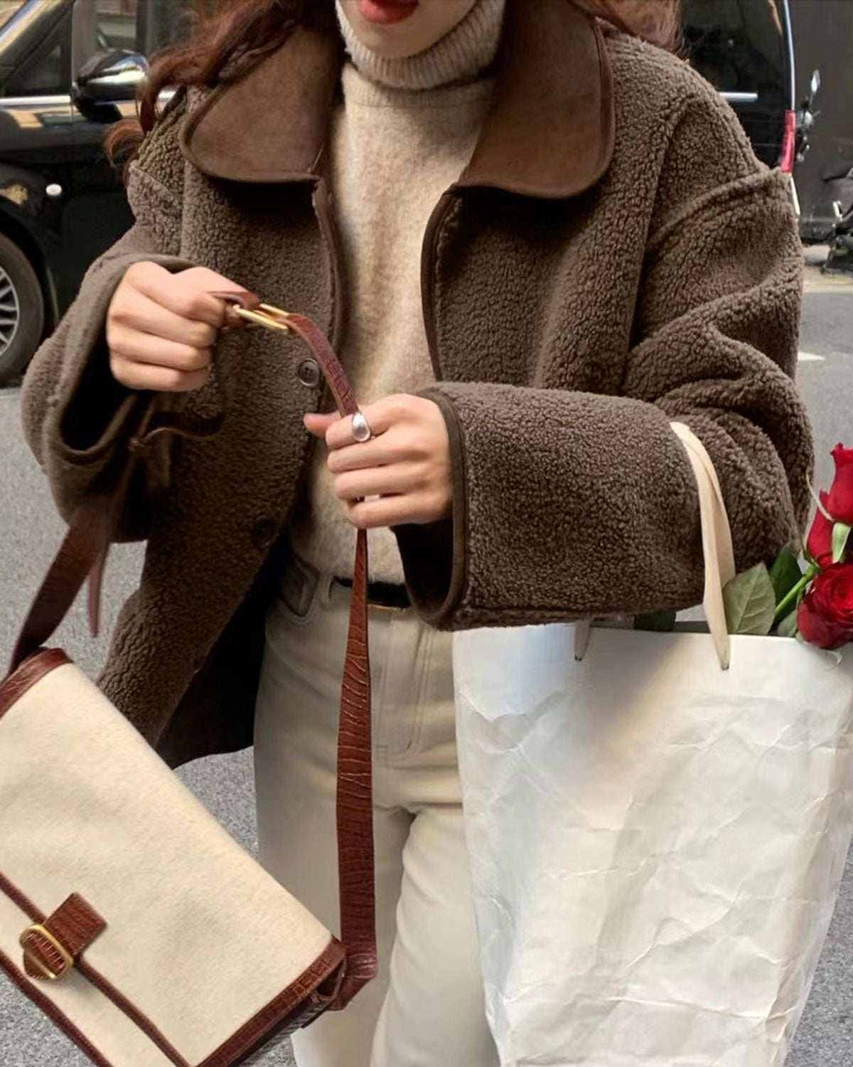 Coffee Single Breasted Jacket