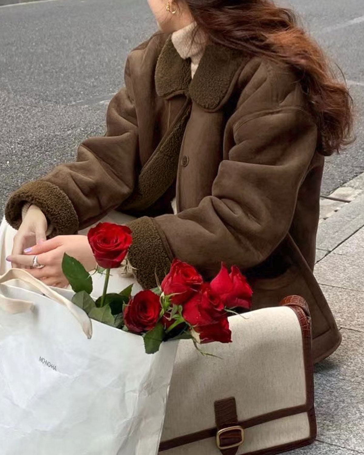 Coffee Single Breasted Jacket